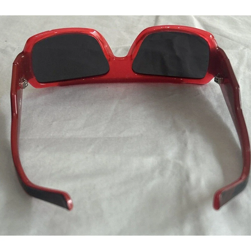 GX by Gwen Stefani GX503 COR Red Coral Shield Sunglasses 56-15-135 Y2K Rockstar